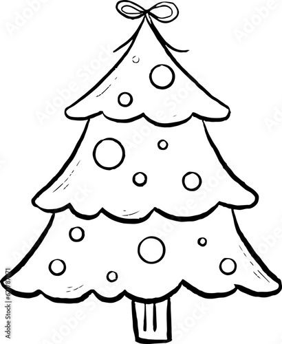 Sketch christmas tree