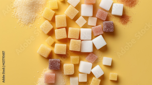 Square sugar cubes, HD, Background Wallpaper, Desktop Wallpaper