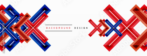 Cross line background minimal geometric template. Design for wallpaper, banner, background, landing page, wall art, invitation, prints, posters