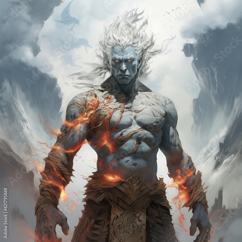 fantasy warrior statue