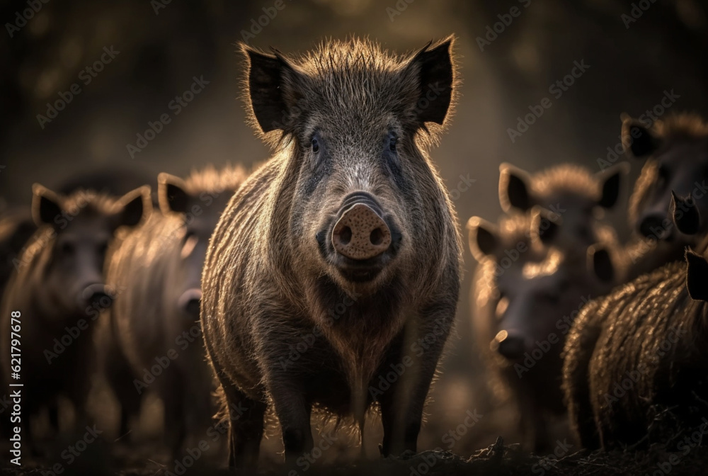 Neugieriges Wildschwein in der Toskana Neugieriges Wildschwein in der Toskana
