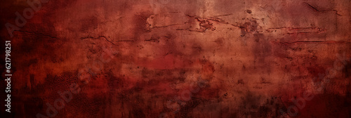 A vintage grungy red background texture - Generative AI