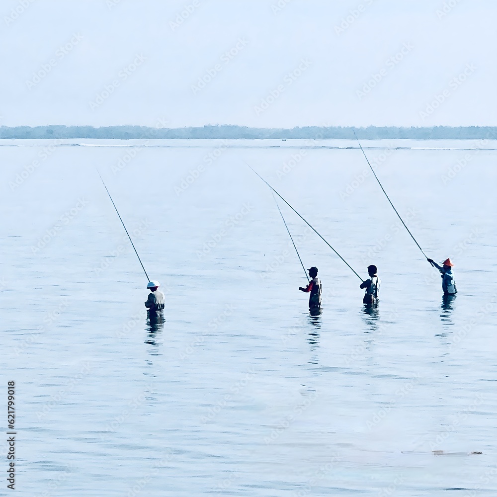 Serene Fishing in the Lake - Captivating Outdoor Recreation Serene Fishing in the Lake - Captivating Outdoor Recreation
