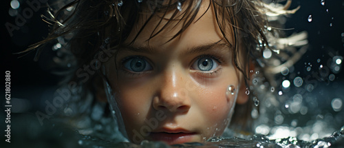 Magisches Unterwasserporträt: Kind in einer anderen Welt