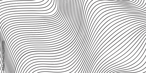 black and white wavy stripes background