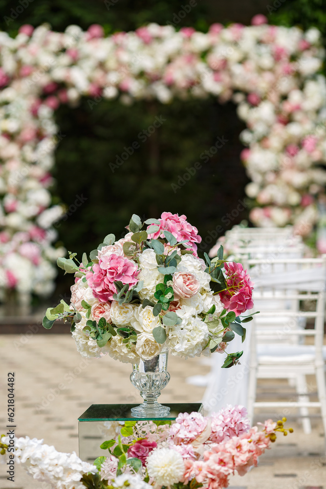 luxury elegant flower decoration for a wedding or a party