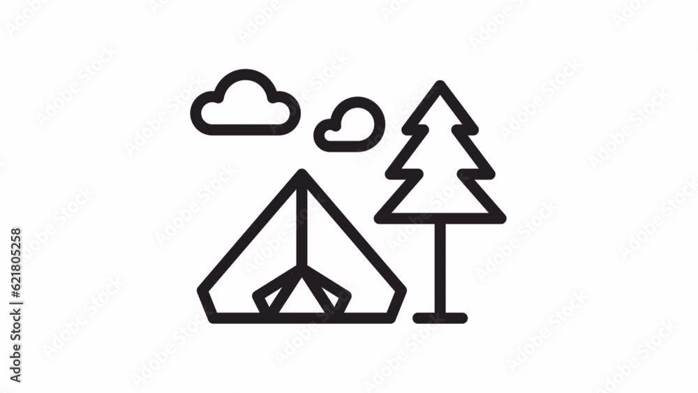 Camping, Autumn animated icon on transparent background.
Camping, Autumn animated icon on transparent background.