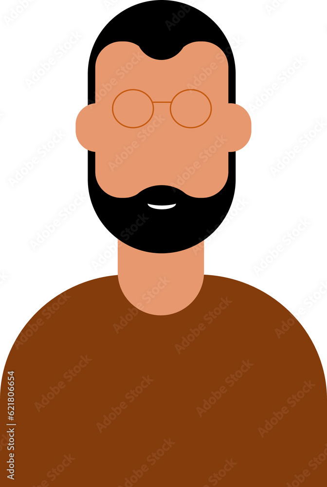 avatar of man with beard and glasses avatar of man with beard and glasses