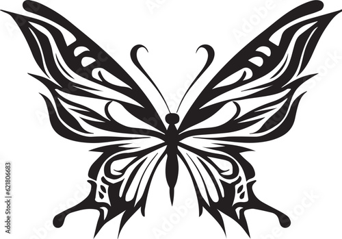 Butterfly vector tattoo design