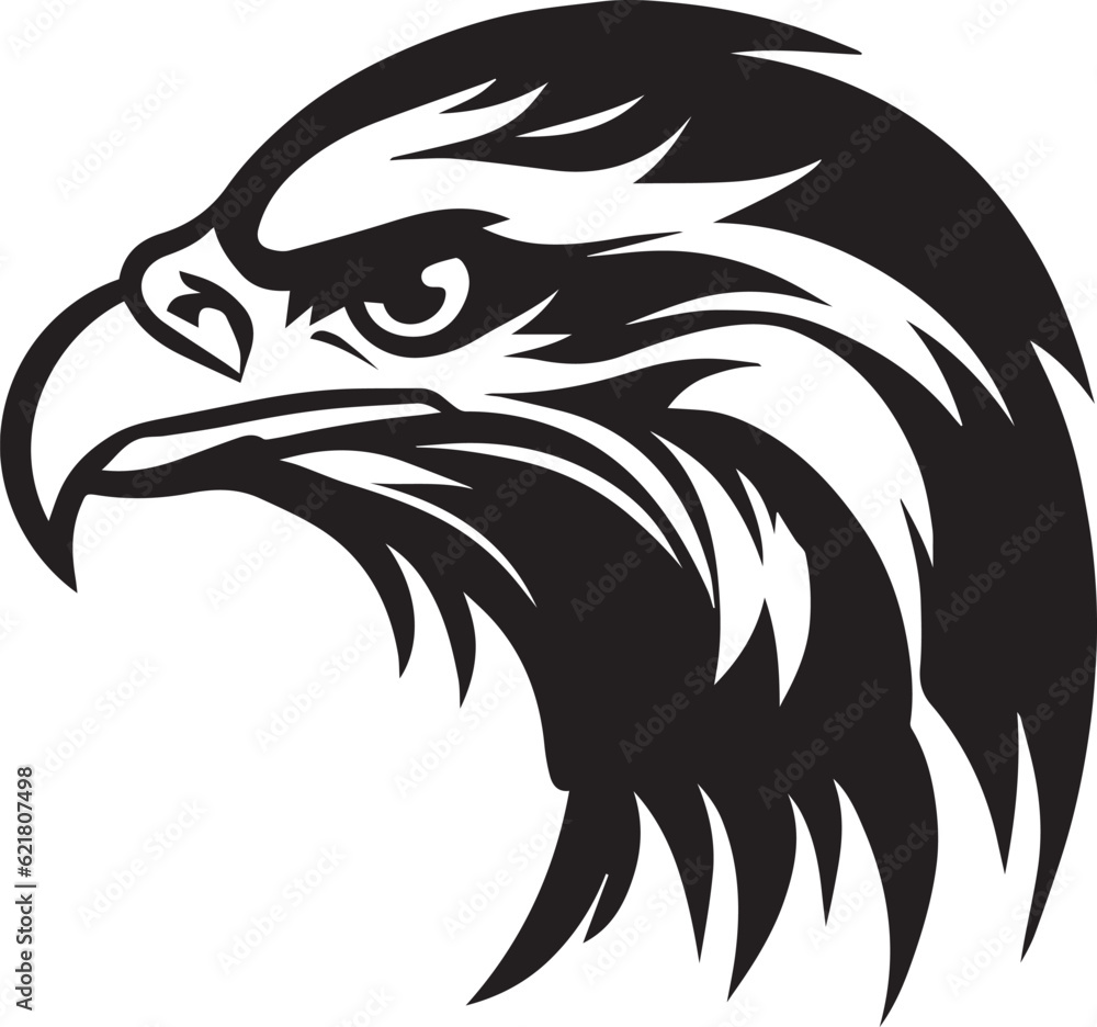 Eagle Face tattoo design illustration Eagle Face tattoo design illustration