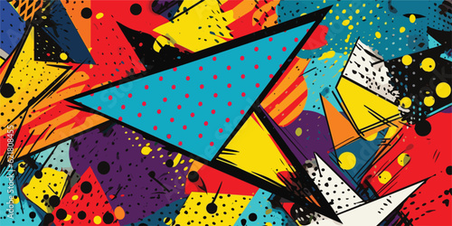 VIntage retro comics boom explosion crash bang cover book design with light and dots. Can be used for decoration or graphics. Graphic Art. Vector. Illustration Vector
