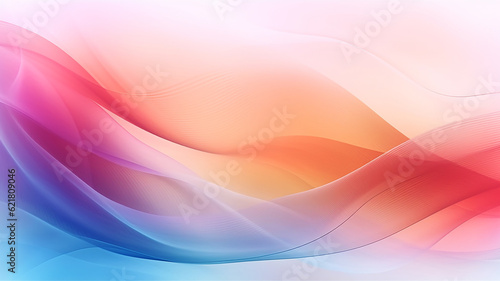 light orange lines on a white background silk. Generative AI © kichigin19