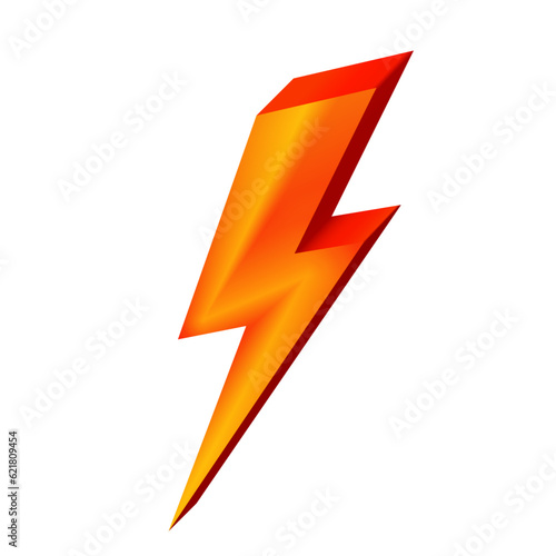 Free Download Vector lightning bolt 3d 2 - GFXLoad