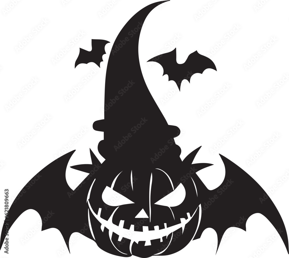 Halloween vector silhouette illustration