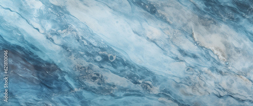 Blue ocean background. Marble stone texture with Generative Ai.