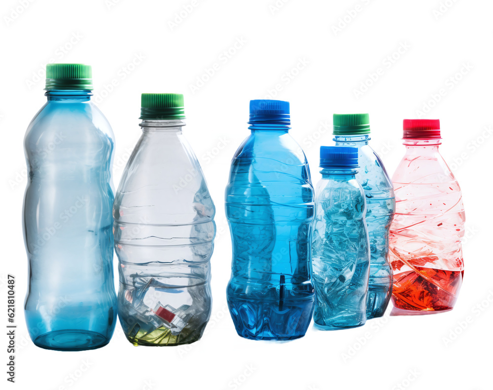 Naklejka premium recycling plastic bottles waste