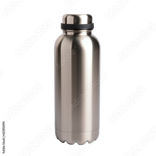 reusable metal bottle isolated
