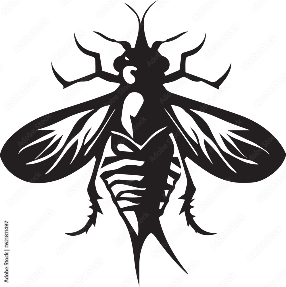 Insect vector tattoo illustration