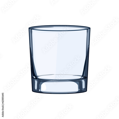object glass cup cartoon. clear restaurant, water crystal, alcohol bar object glass cup sign. isolated symbol vector illustration