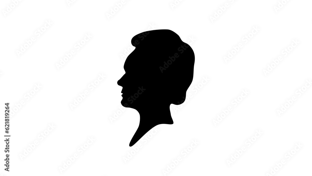 Marie Curie silhouette