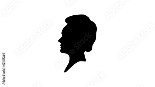 Marie Curie silhouette