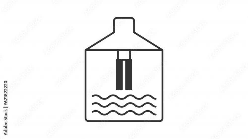 Black icon animation of beer production in industrial boiler, HD video with transparent background, seamless loop 4K video of brewing icon. Black icon animation of beer production in industrial boiler, HD video with transparent background, seamless loop 4K video of brewing icon.