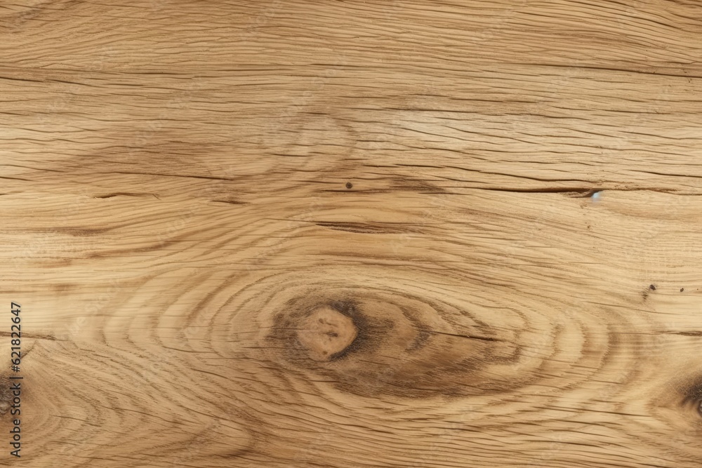 Naklejka premium close up of a natural light hardwood texture. Generative AI