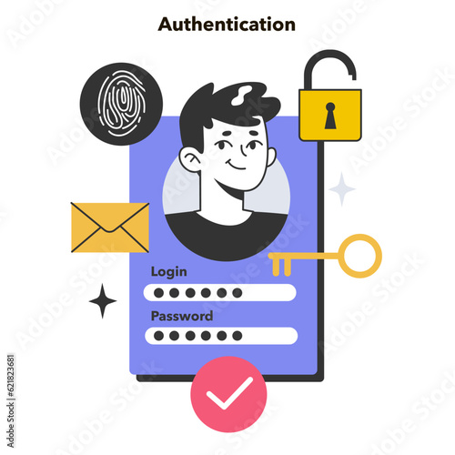 Authentication. Profile and account security. Login and password