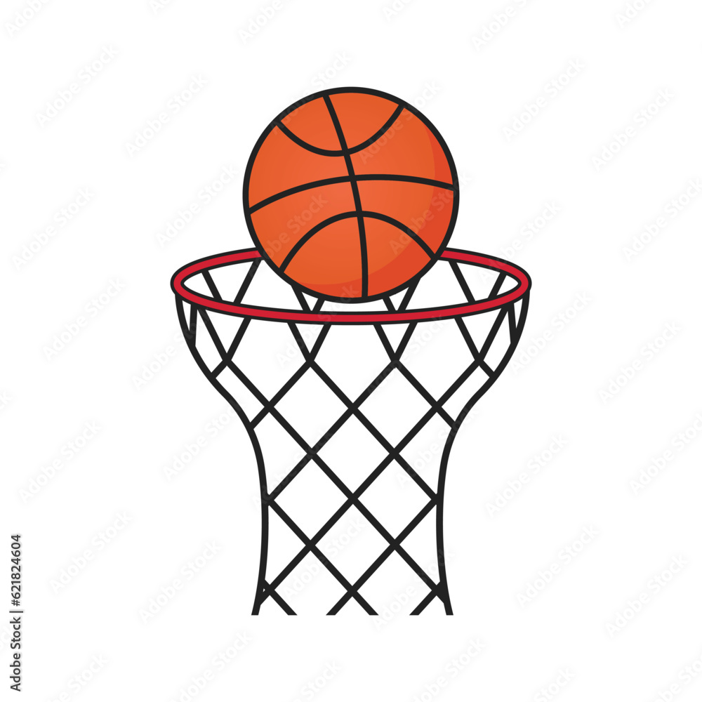 Basketball Clipart, Basketball Vector, Basketball illustration, Sports Clipart, Sports Vector, Sports illustration