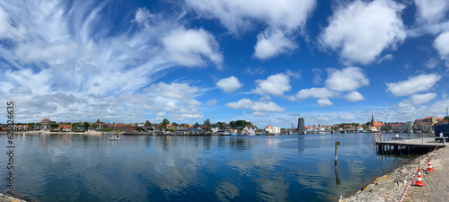 Panoramic view of Sønderborg harbour