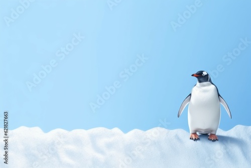 Penguin mockup background. Generate Ai