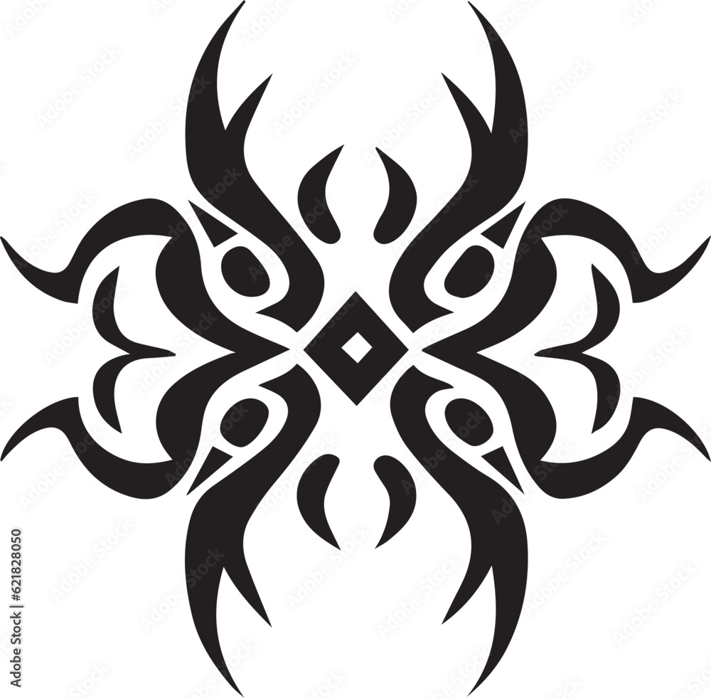 Tribal tattoo design illustration Tribal tattoo design illustration