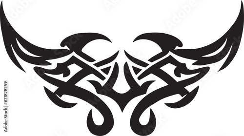 Tribal tattoo design illustration