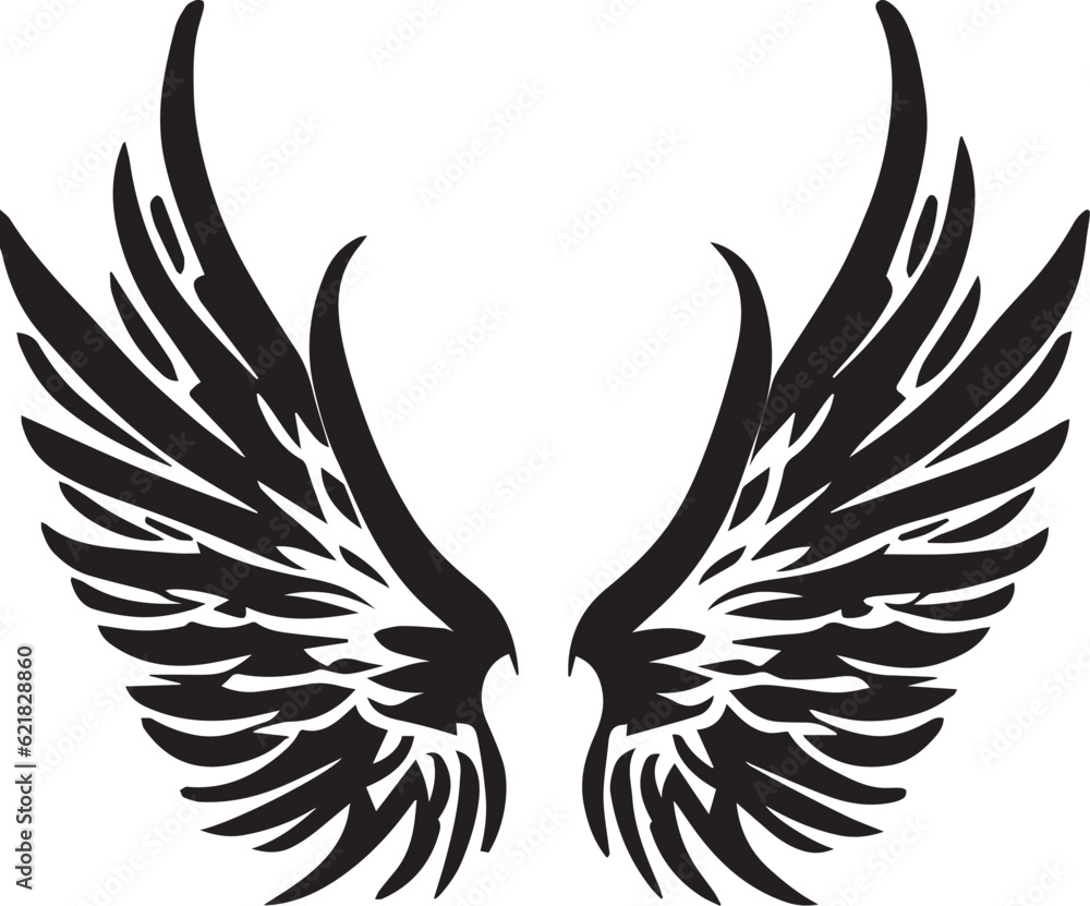 wings tattoo design illustration wings tattoo design illustration