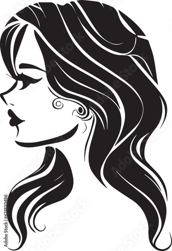 beautiful women face tattoo illustration vector