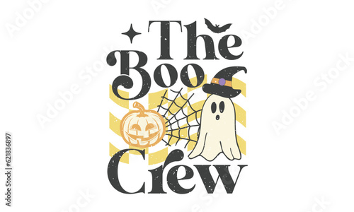 the boo crew Retro T-shirt Design.