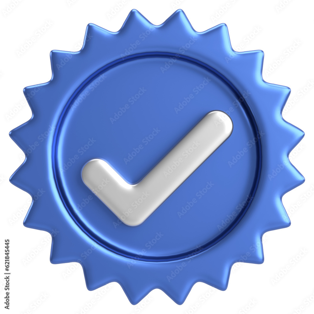 3D checkbox. Check mark. 3D illustration. 3D checkbox. Check mark. 3D illustration.