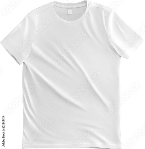 Mockup male White laid out t-shirt canvas bella, png, front view