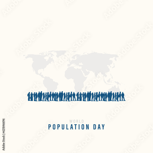 World population day  Vector illustration