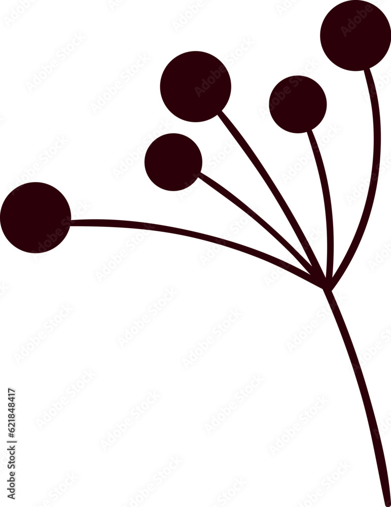 Floral Branch Lined Floral Branch Lined