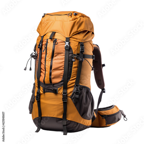 travel backpack isolated on white