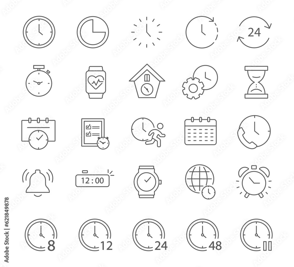 Fototapeta premium Time Icons