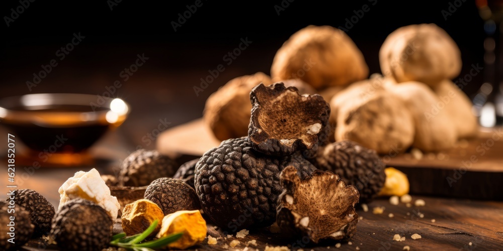 a truffleinspired tasting menu. Created with generative AI technology