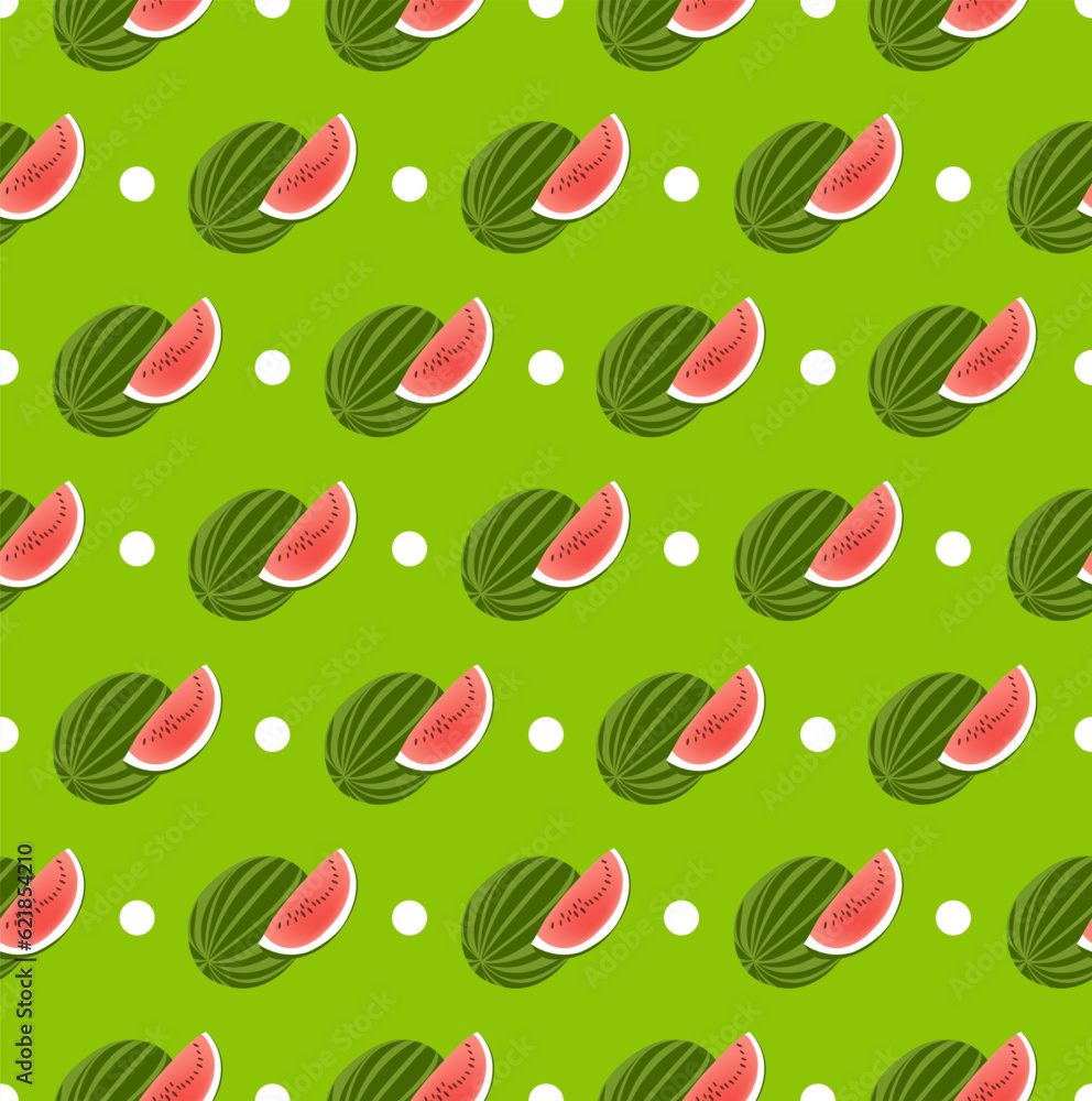 watermelon pattern graphic with circles watermelon pattern graphic with circles
