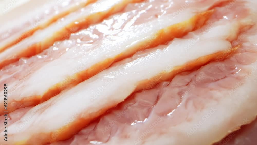 Macro video captures the raw beauty of bacon. The probe lens delves deep, revealing its marbled fat, savory texture. Prepare for an immersive bacon experience like never before. Bacon background
Macro video captures the raw beauty of bacon. The probe lens delves deep, revealing its marbled fat, savory texture. Prepare for an immersive bacon experience like never before. Bacon background