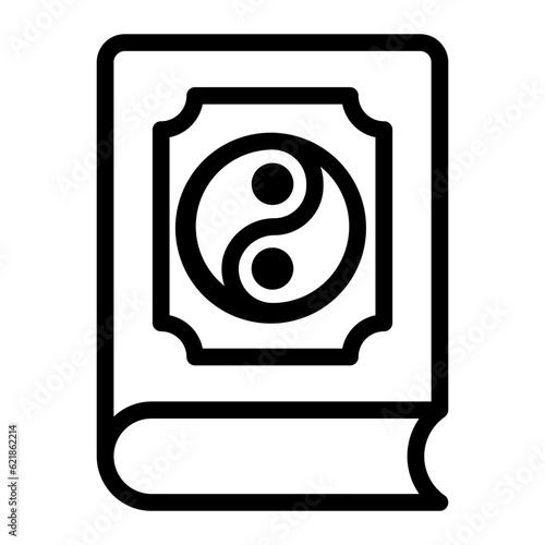 Tao Te Ching line icon