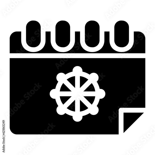 vesak glyph icon