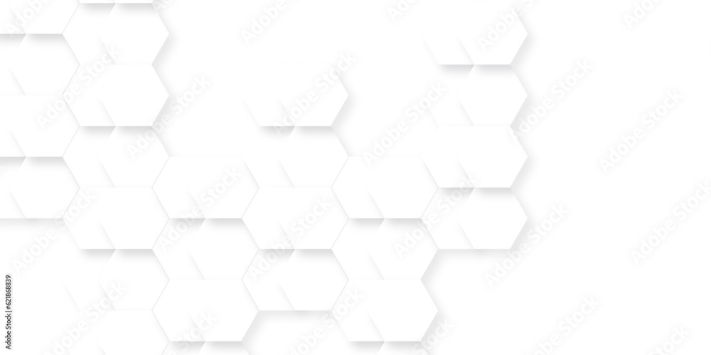 Abstract white background with hexagonal shapes and Surface polygonal pattern with glowing hexagons background. hexagon concept design abstract technology background. Abstract white background with hexagonal shapes and Surface polygonal pattern with glowing hexagons background. hexagon concept design abstract technology background.