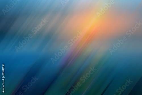 Illustrated blue gradient on motion light blurred graphic design background. Ideas for wallpaper, template, presentation,card, brochure blog post,ads etc., © IKT224