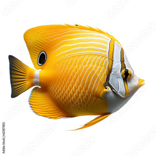 Butterflyfish, isolated, no background